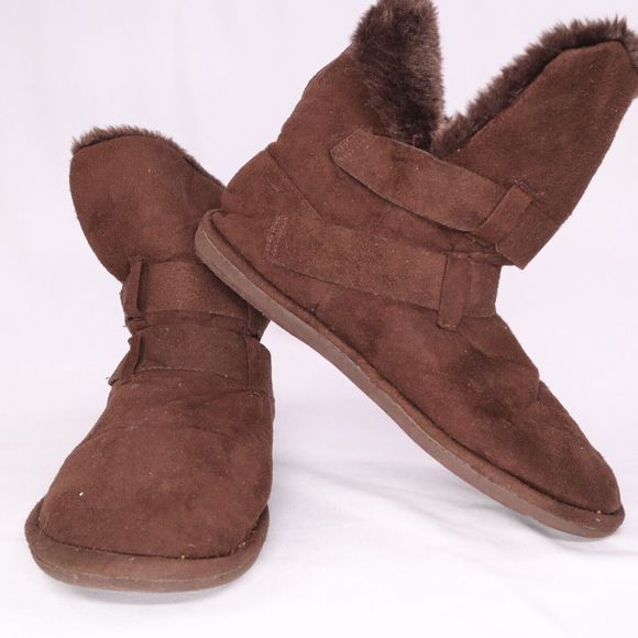 Steve Madden p-maple faux fur lined buckle boot slip on Size 8 - Picture 2 of 9